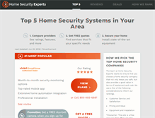 Tablet Screenshot of homesecurityexperts.com
